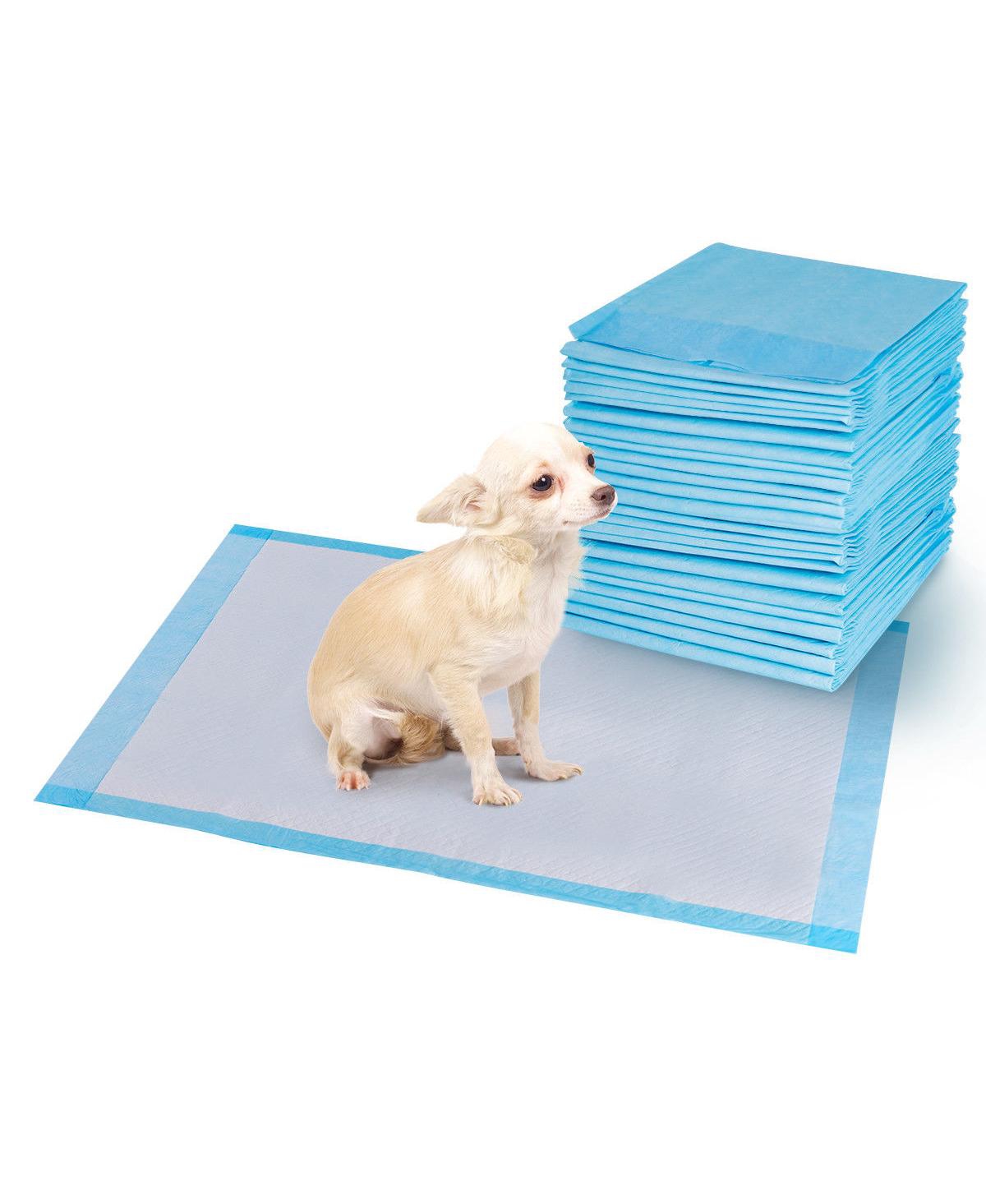 100 Pcs 30''x 36'' Puppy Pet Pads Dog Cat Wee Pee Piddle Pad training underpads - Blue