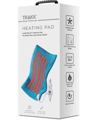 Large Heating Pad - LCD Controller with Multiple Settings for Cramps, Back, Neck, & Shoulder Pain Relief, Moist Heat Option, Machine Washable, 12" x 24"