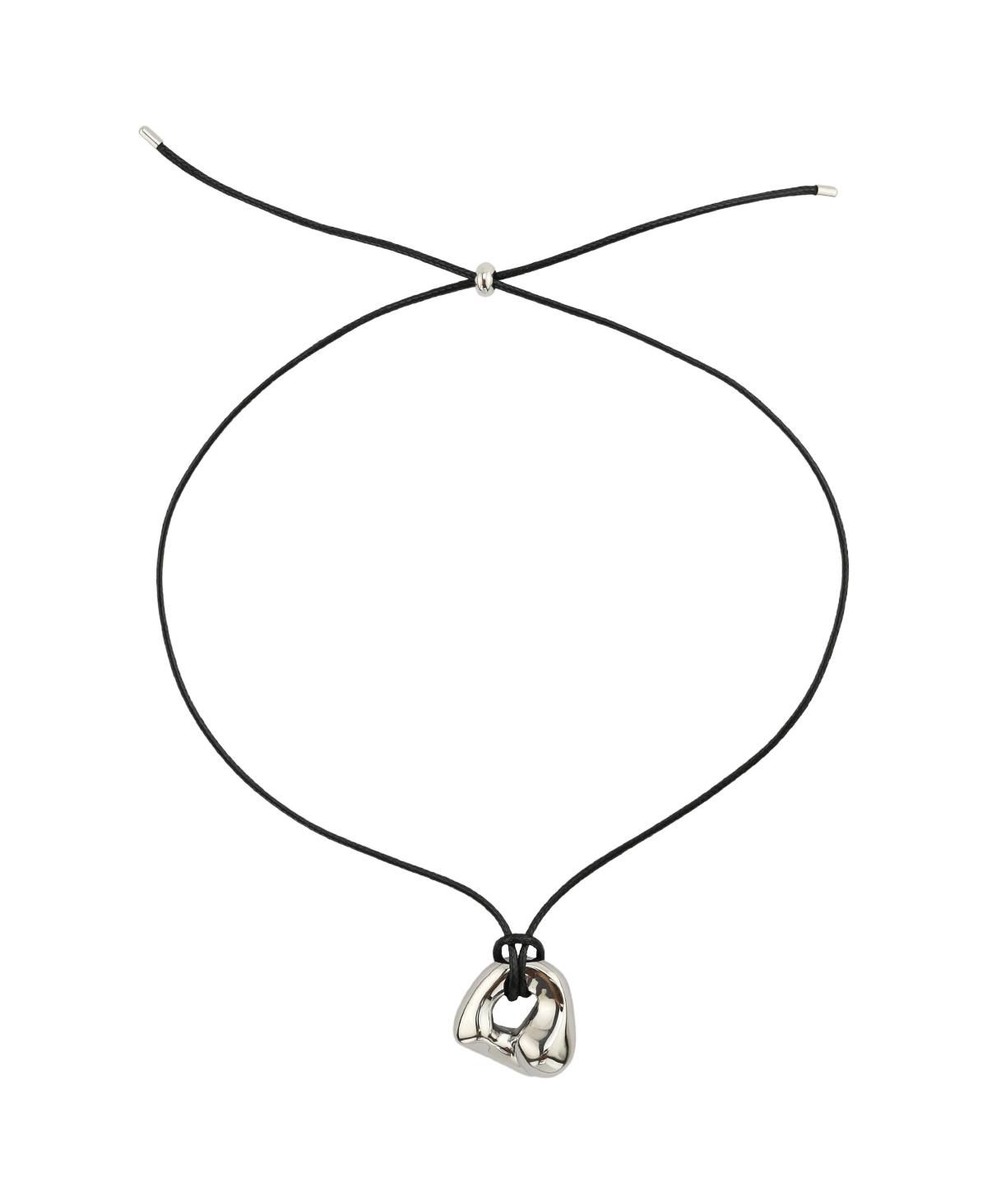 Liquid Metal Pendant necklace - Silver