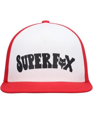 Big Boys and Girls White, Red Super Trik Snapback Hat