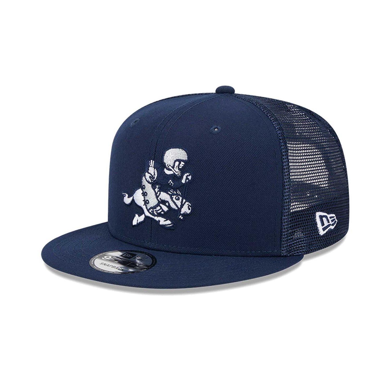 Men's Navy Dallas Cowboys Retro Joe Main Trucker 9FIFTY Snapback Hat