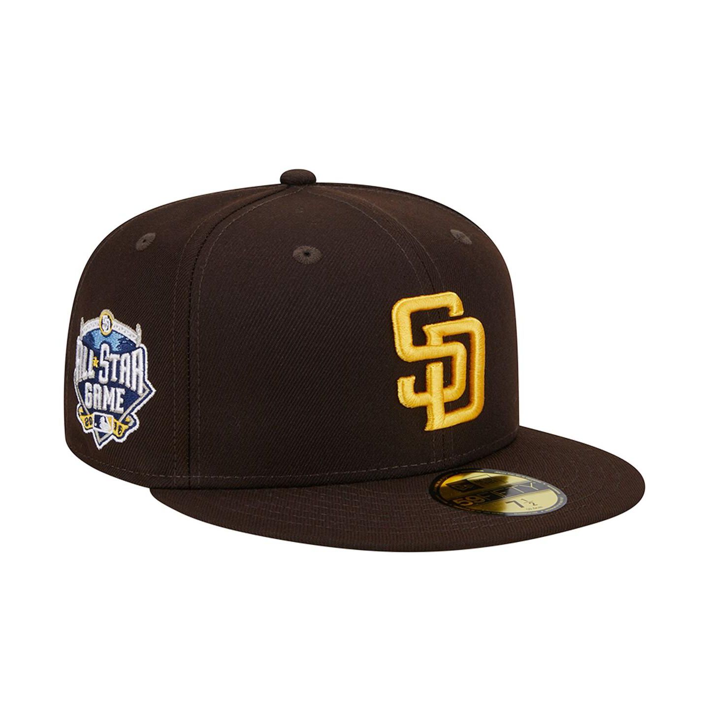 Мужская бейсболка New Era San Diego Padres 2016 MLB All-Star Game 59FIFTY, Brown — фото 2