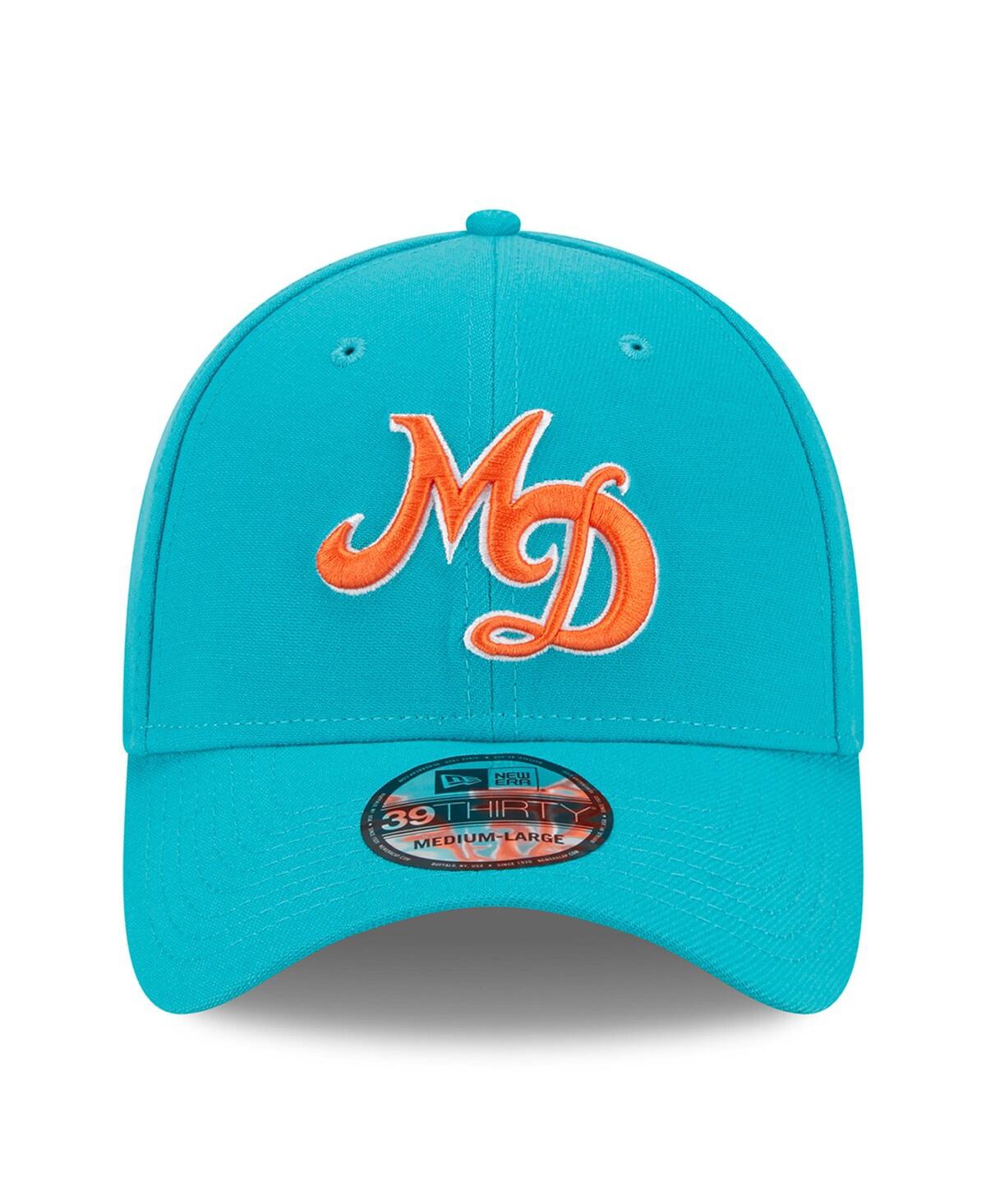 New Era Men's  Aqua Miami Dolphins City Originals 39thirty Flex Hat In Aqua