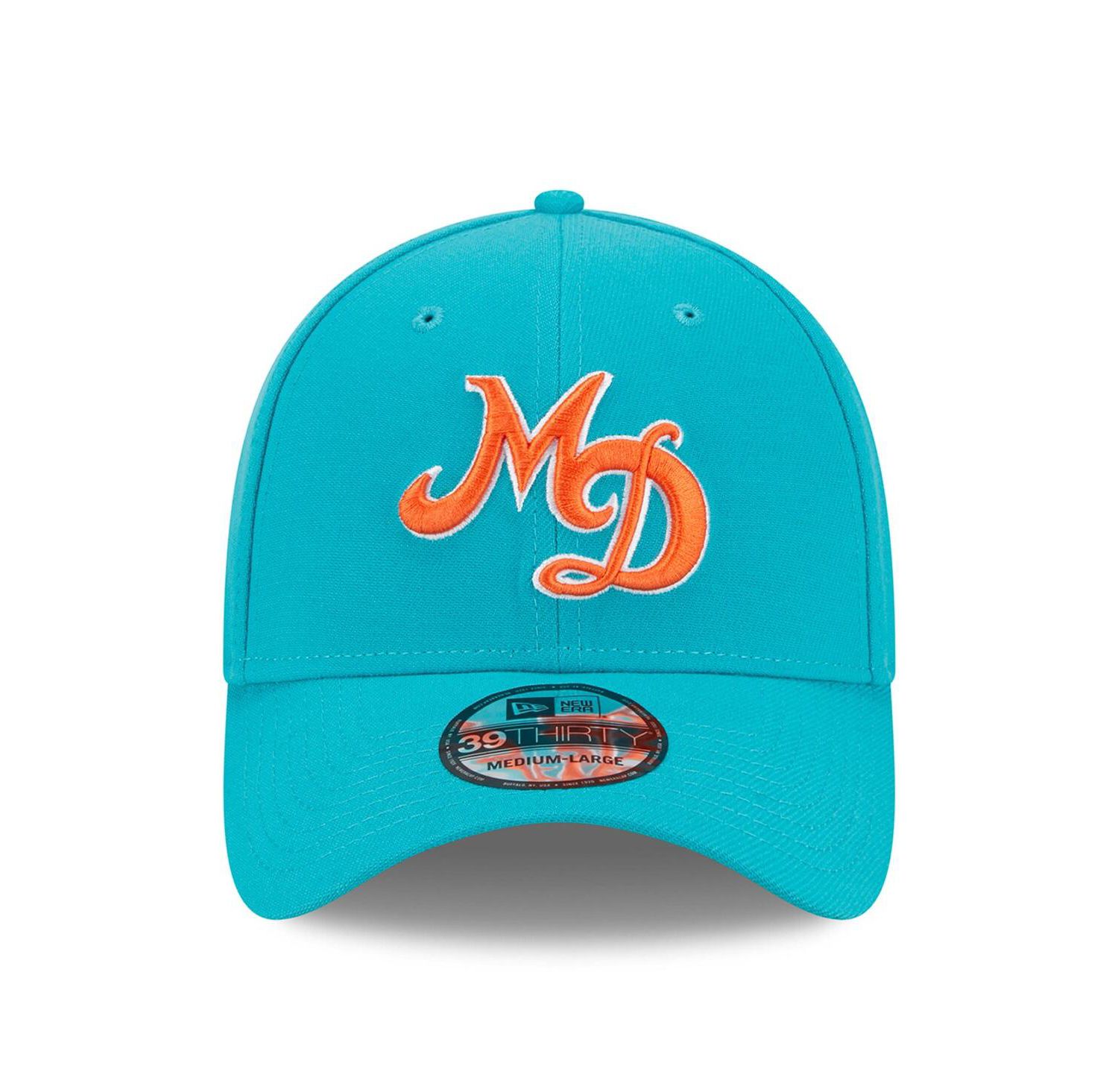 Men's Aqua Miami Dolphins City Originals 39THIRTY Flex Hat