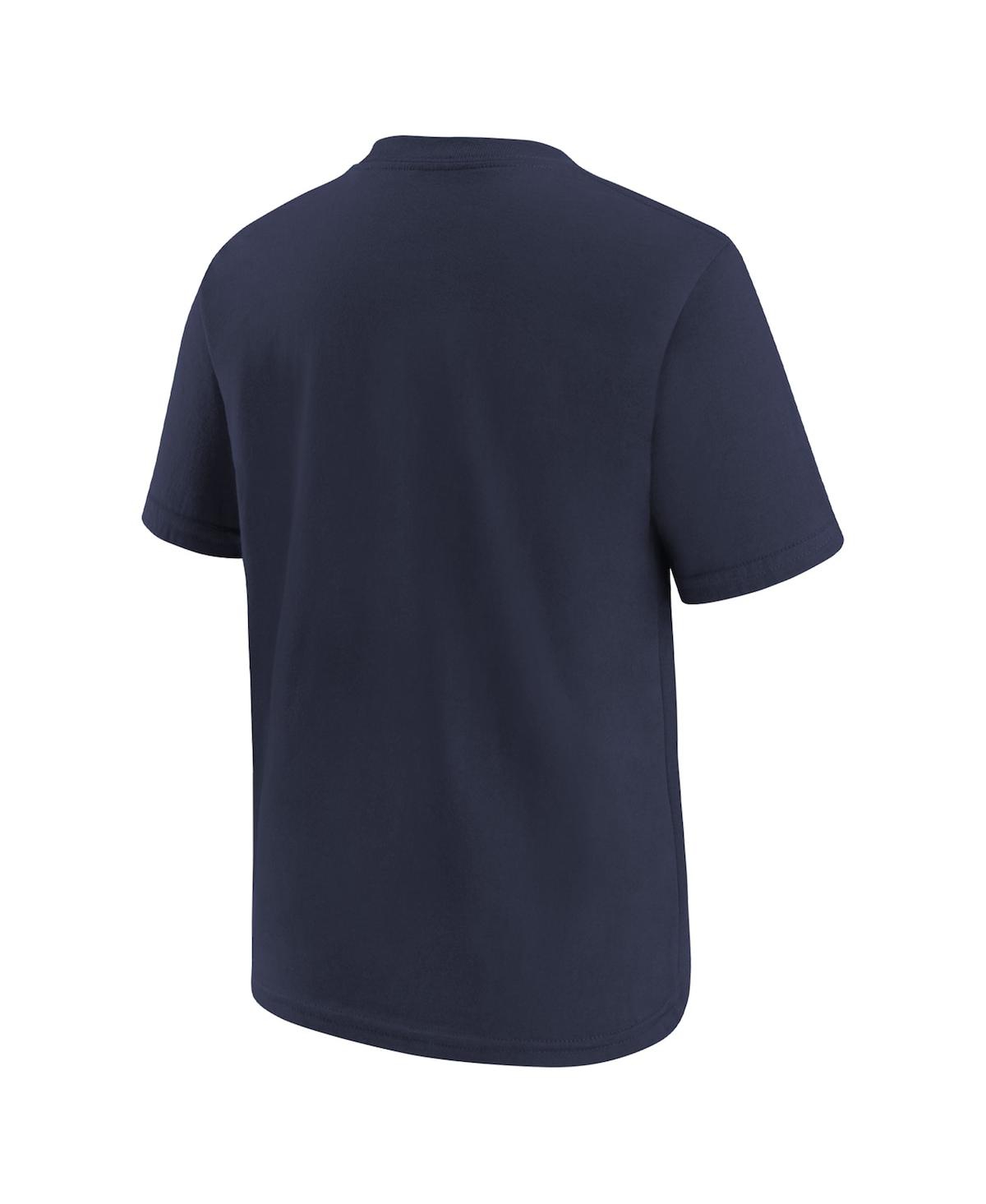 Nike Preschool Boys And Girls  College Navy Seattle Seahawks Team Wordmark T-shirt In College Navy