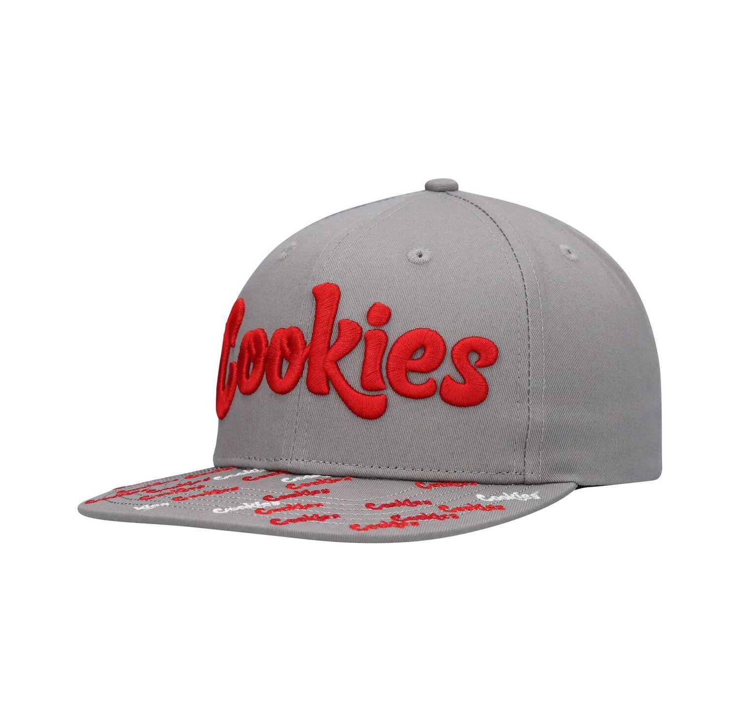 Men's Gray Triple Beam Snapback Hat