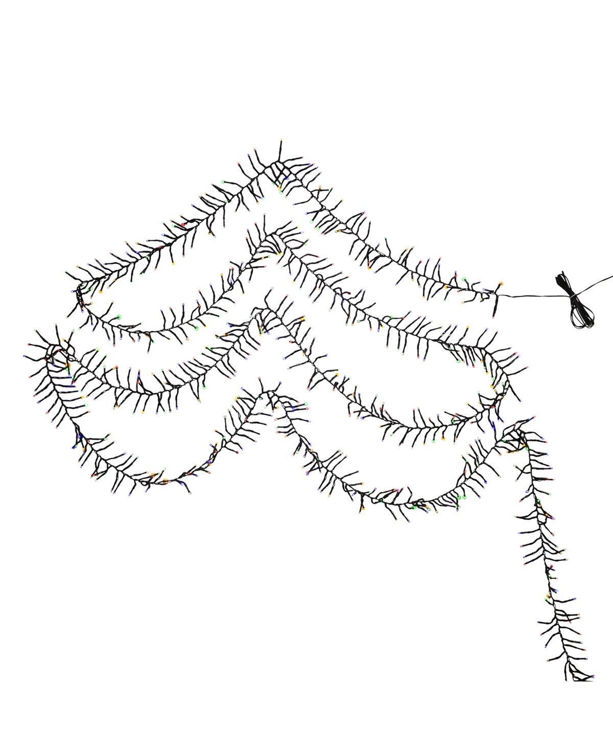 Kurt Adler 3000-Light Cluster Garland with Led Lights - Multi-Color