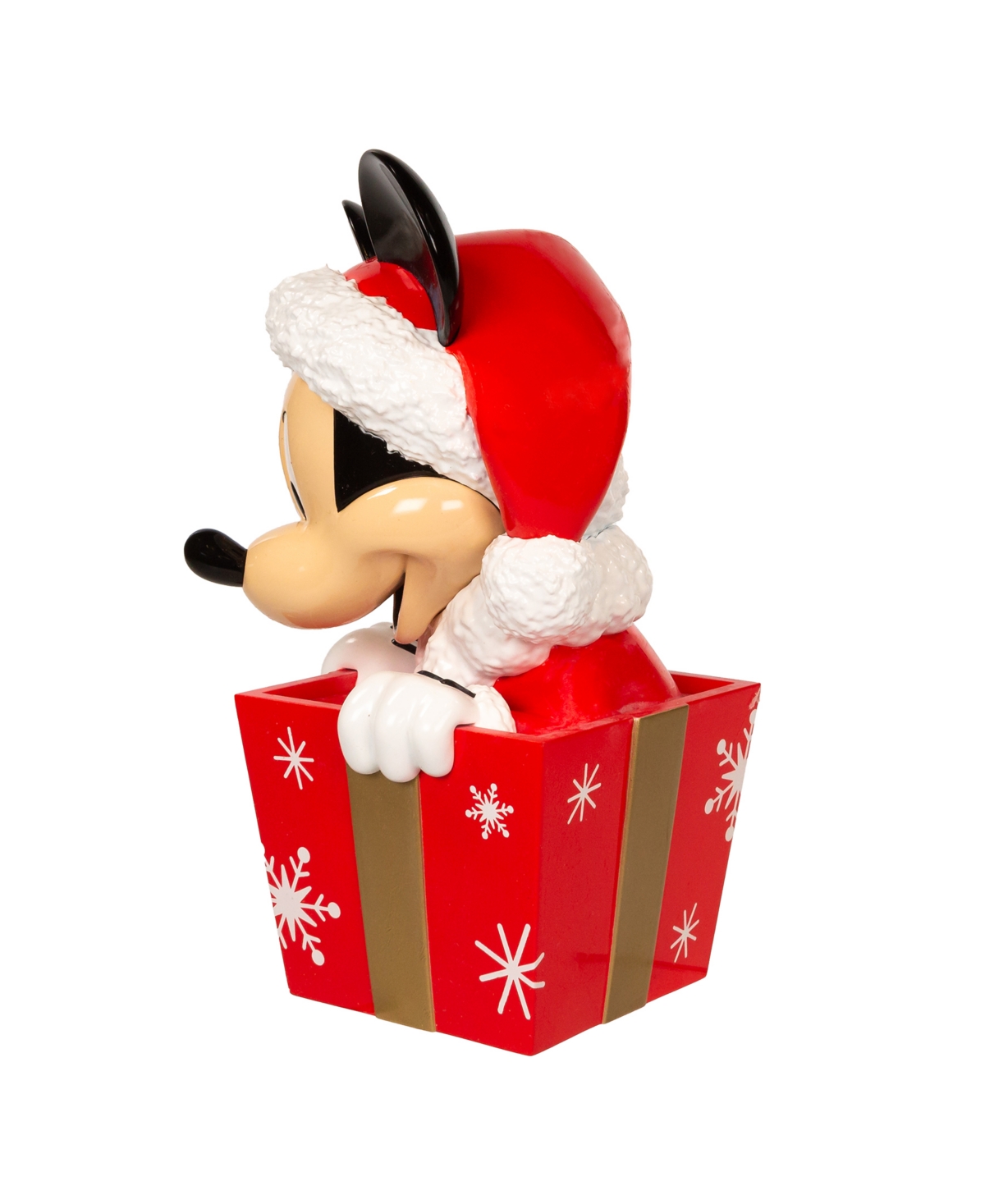 Kurt Adler 8" Un-lit Disney Mickey In Present Tree Topper In Multicolored