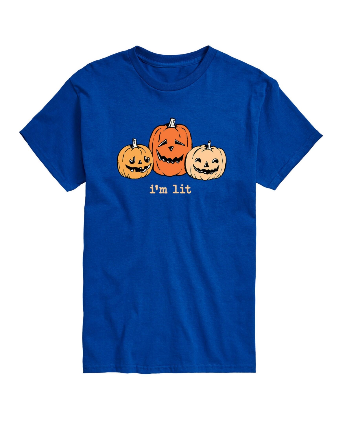 Airwaves Men's Instant Message Halloween Short Sleeve T-shirt In Blue
