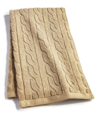 Sanders Cable Hand Towel, 16" x 30"