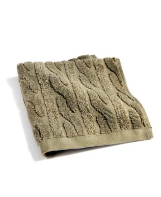 Sanders Cable Washcloth, 13" x 13"