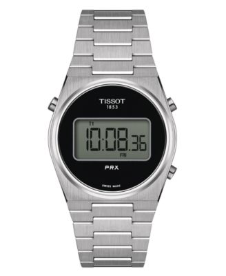Tissot - Unisex Digital PRX Stainless Steel Bracelet Watch 35mm