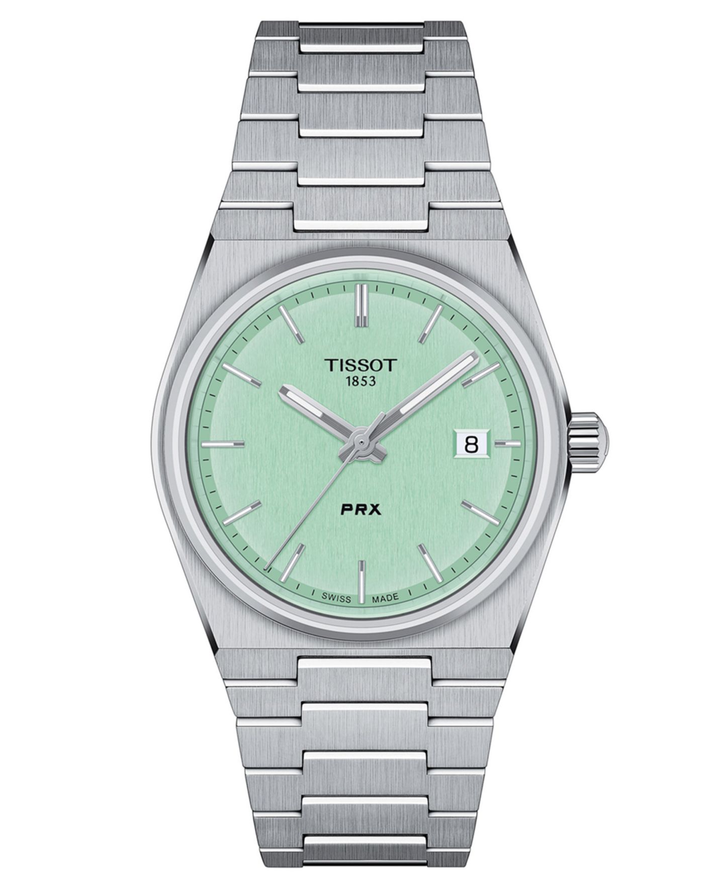 Часы Tissot Unisex Swiss PRX Stainless Steel Bracelet Watch 35mm — фото 1
