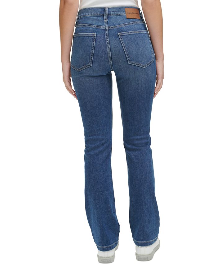 Calvin Klein Jeans Women's High-Rise Whisper Soft Bootcut Jeans - Macy's