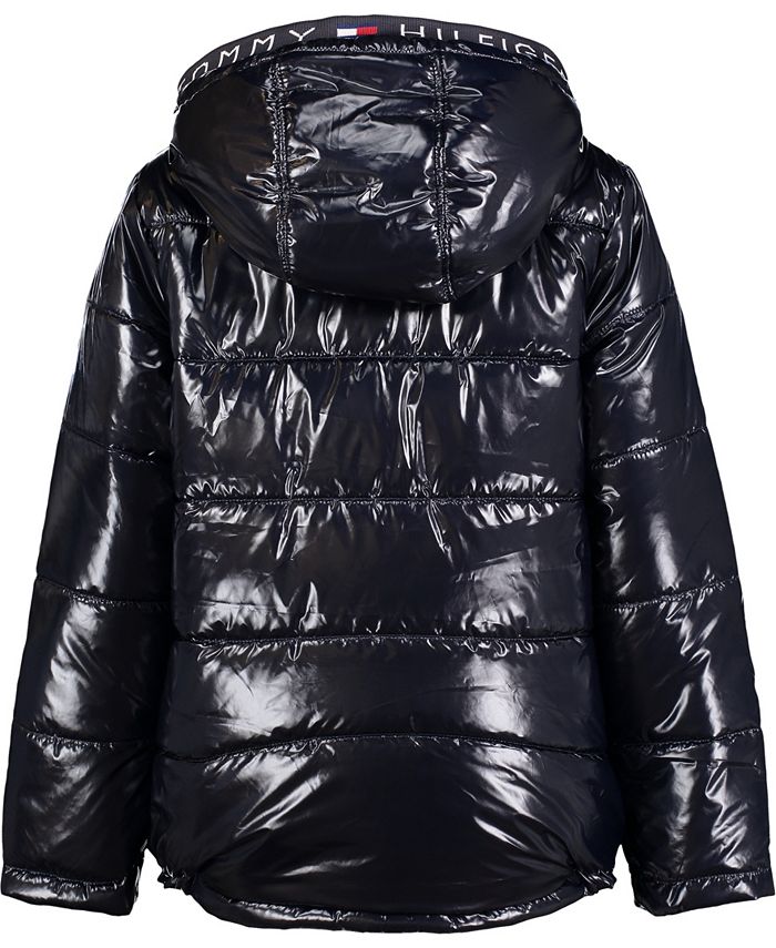 Tommy Hilfiger Little Boys High Shine Hood Logo Puffer Jacket Macy's