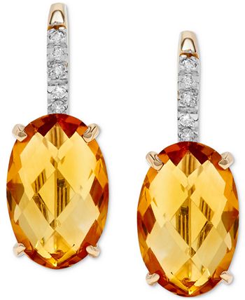 Macys citrine earrings top