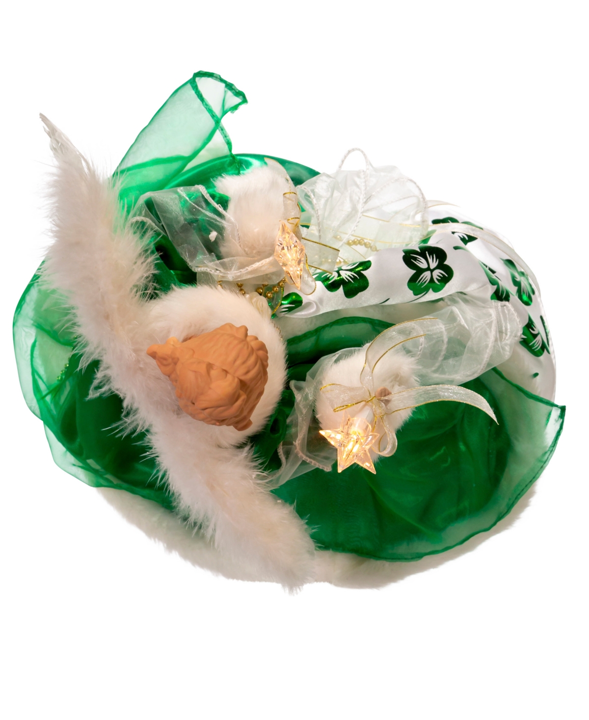 Kurt Adler 10-Light Irish Angel Treetop
