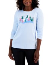 Macys womens 2025 christmas tops