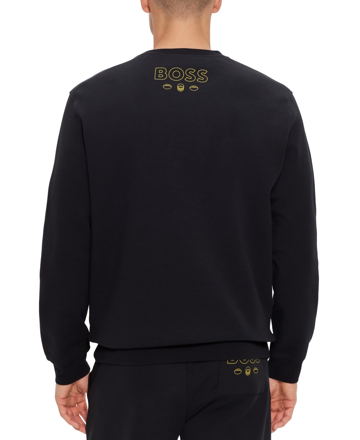 Shop Hugo Boss Boss By  Men's Boss X Los Angeles Rams Nfl Sweatshirt In Black