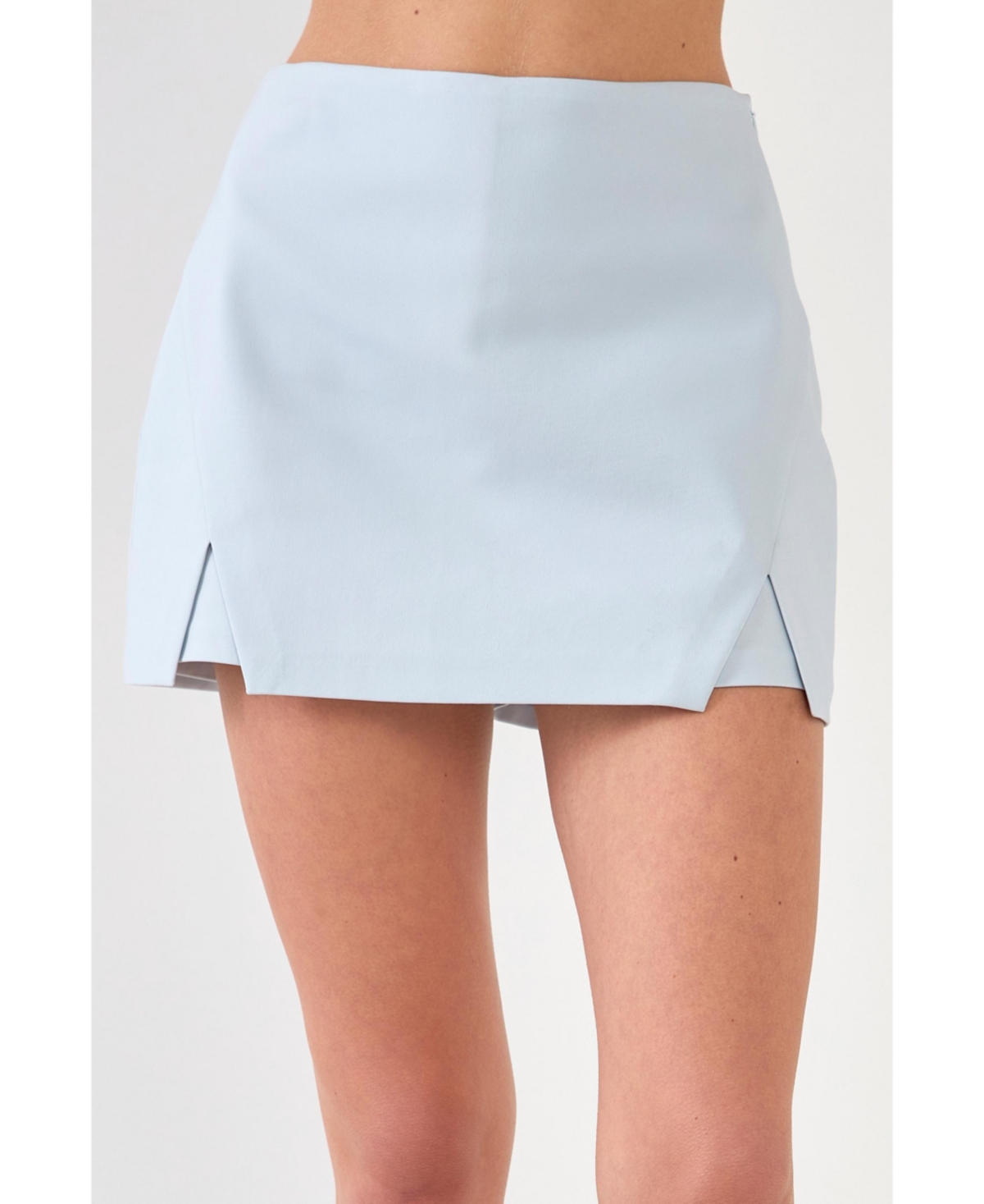 Endless Rose Women's Cut Out Mini Skort In Powder Blue