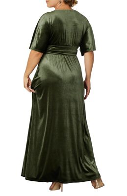 Plus Size Verona Velvet Evening Gown
