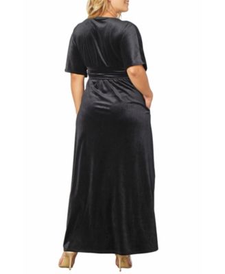 Plus Size Verona Velvet Evening Gown
