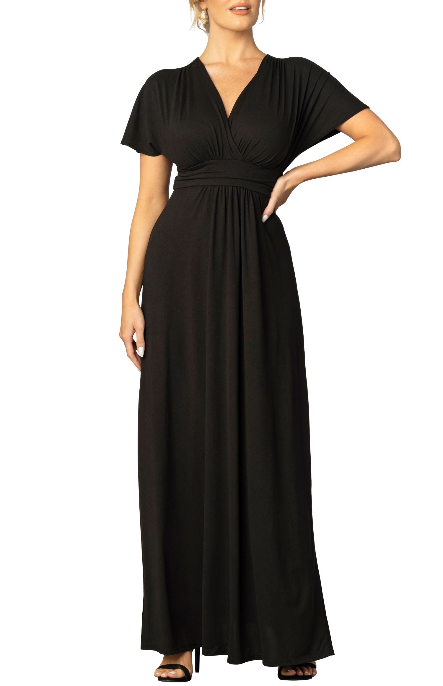 Women's Vienna Kimono Sleeve Long Maxi Dress