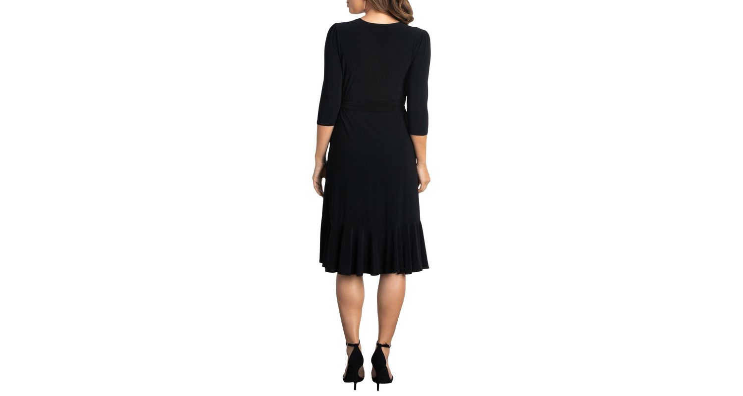 Women's Whimsy Ruffled Midi Wrap Dress