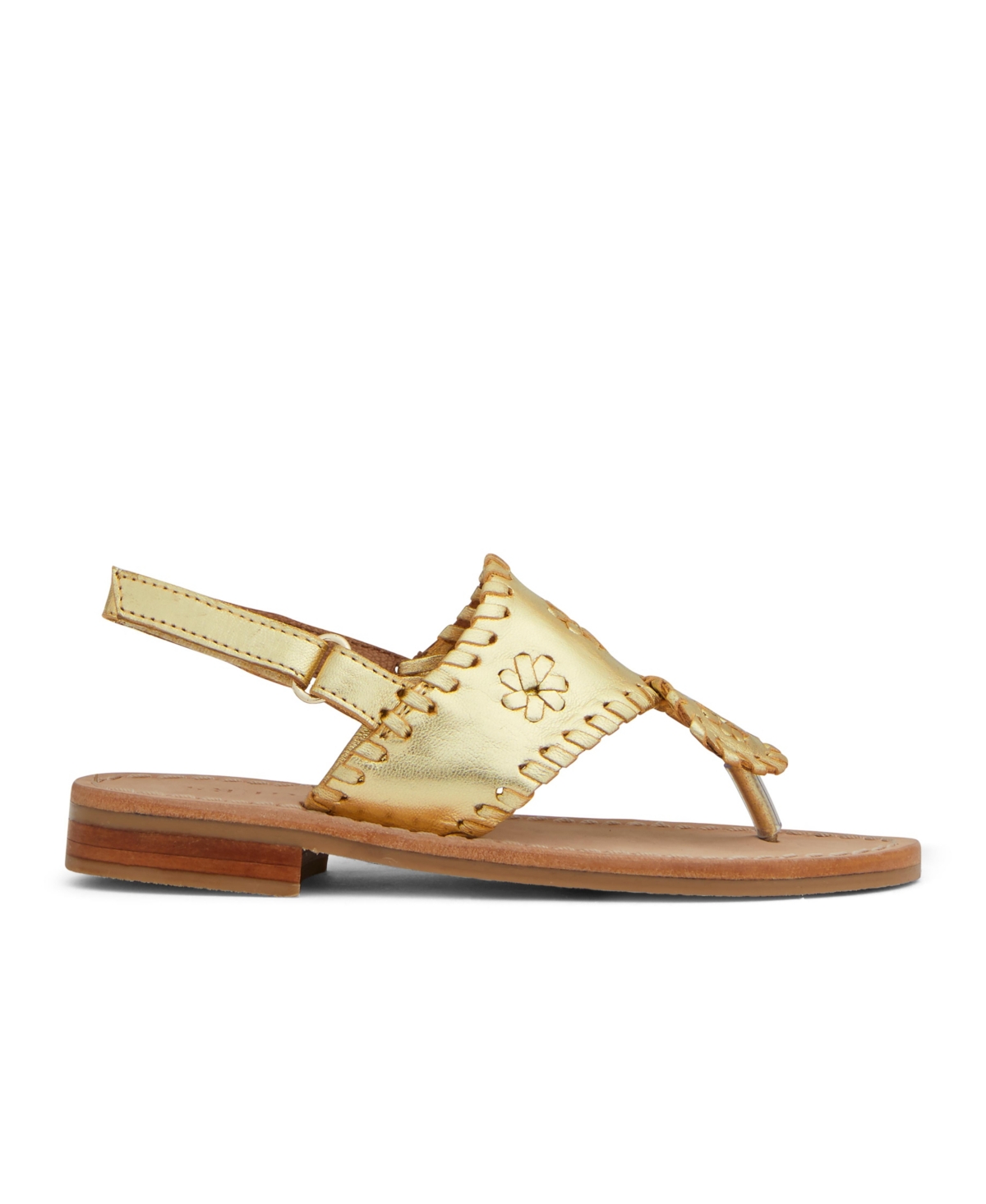 Jack Rogers Toddler Girls Jacks Lace Detail Flat Sandals - Gold