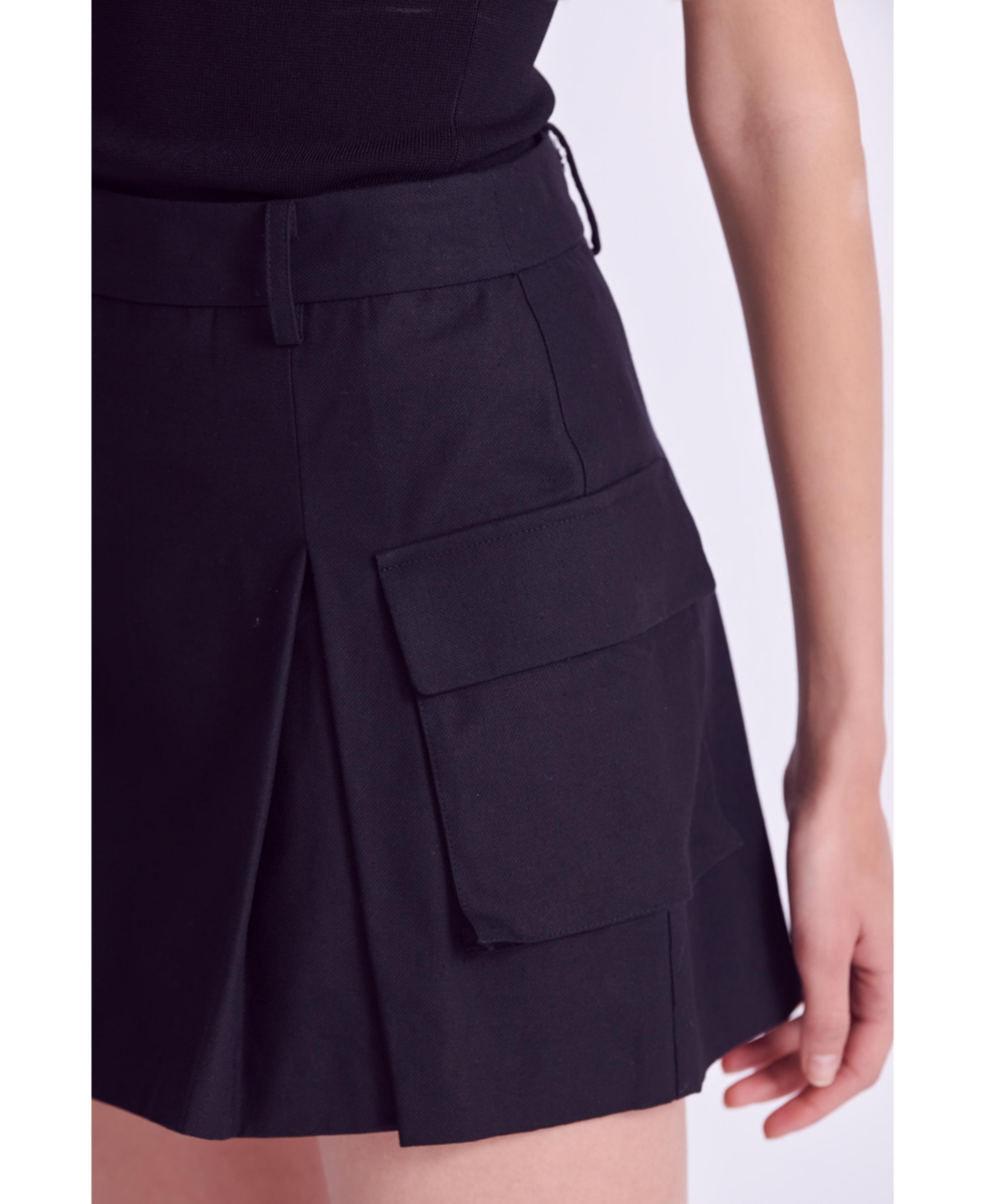 English Factory Women's Flap Pocket Mini Cargo Skort