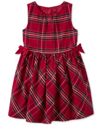 Carter's - Toddler Girls Plaid Cotton Sateen Dress