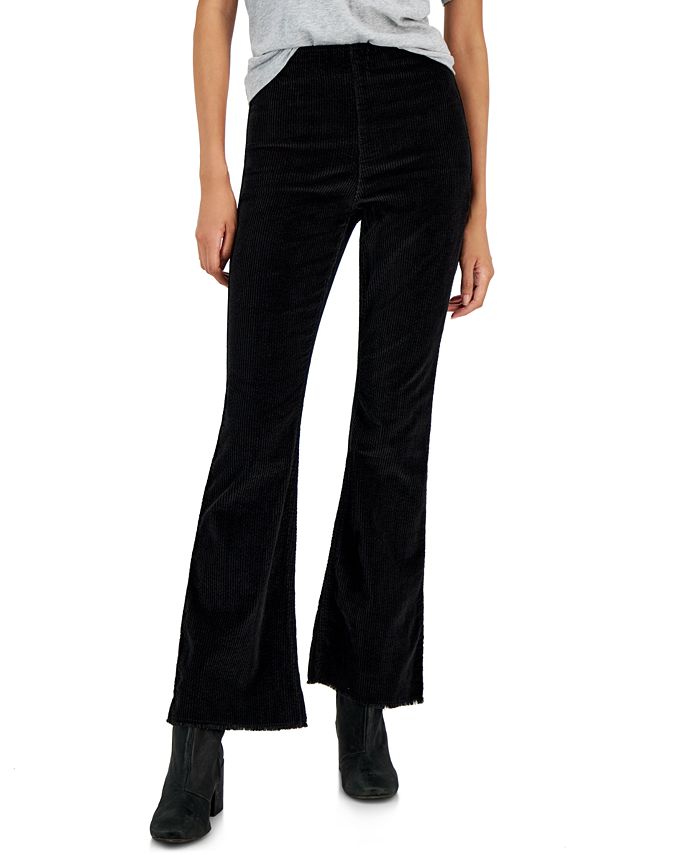 Tinseltown Juniors' High-Rise Pull-On Corduroy Flare Pants - Macy's