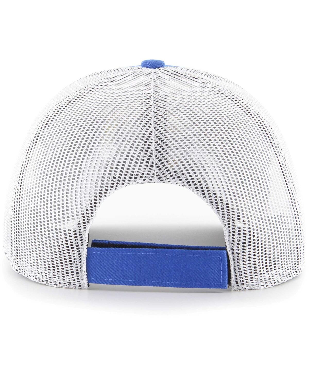 Shop 47 Brand Men's ' Royal Los Angeles Rams Adjustable Trucker Hat