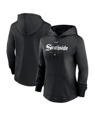 Women's Black Chicago White Sox City Connect Pregame Performance Pullover Hoodie