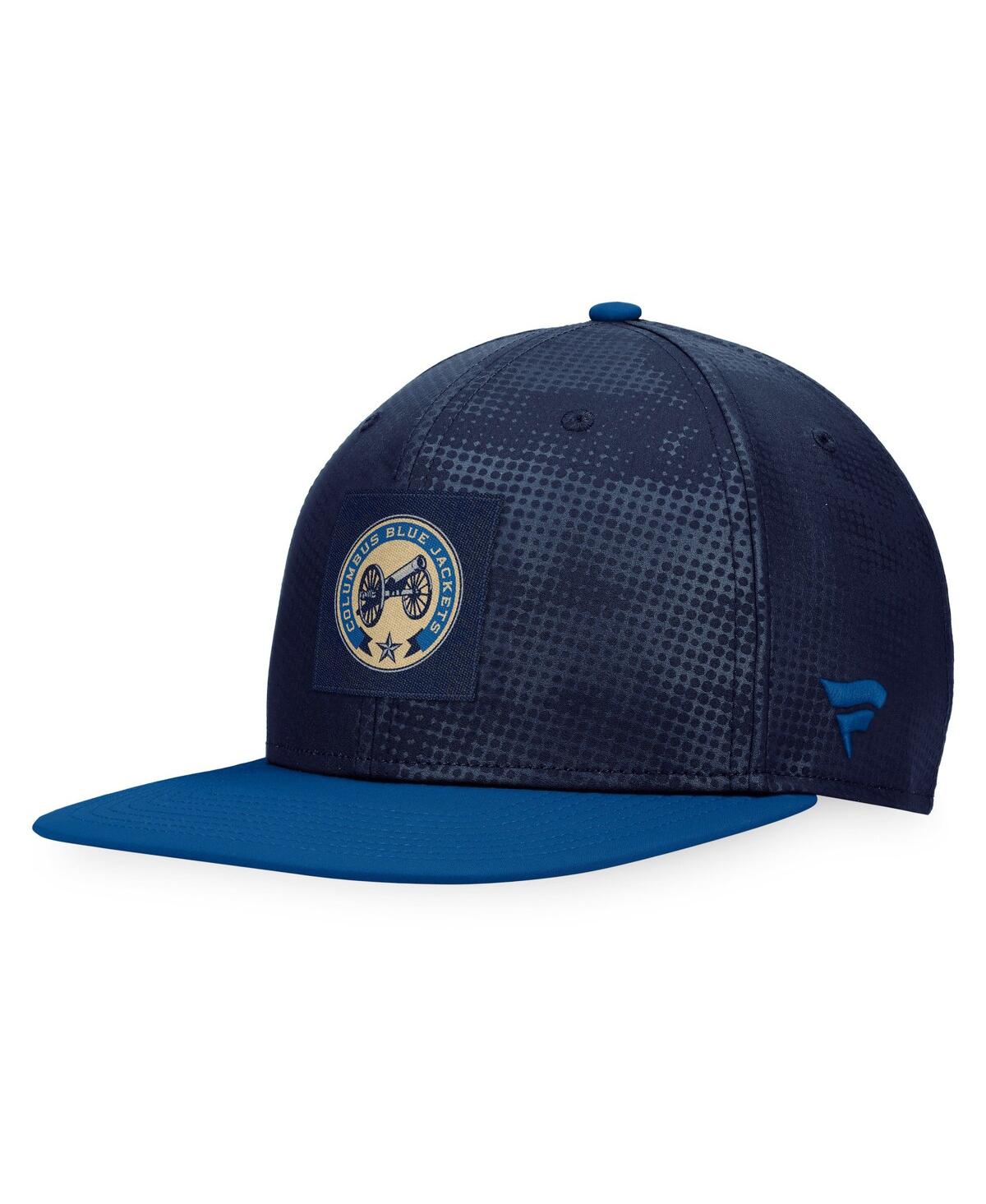 Fanatics Branded Navy/blue Columbus Blue Jackets Authentic Pro Alternate Logo Snapback Hat In Navy,blue