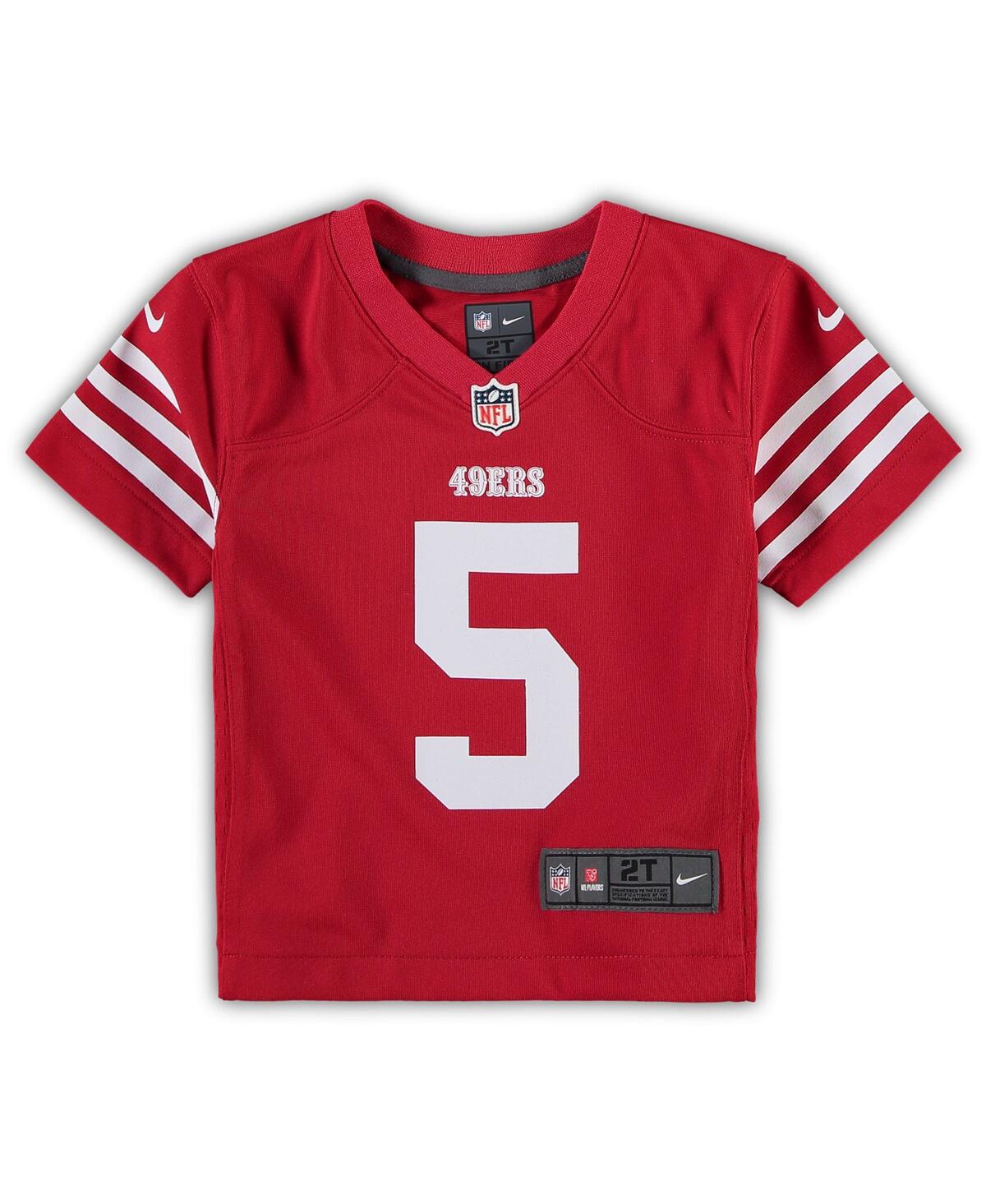 Toddler Boys and Girls Nike Trey LanceSan Francisco 49ers Game Jersey - Scarlet
