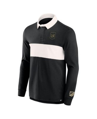 Men's Black LAFC Penalty Kick Long Sleeve Polo Shirt