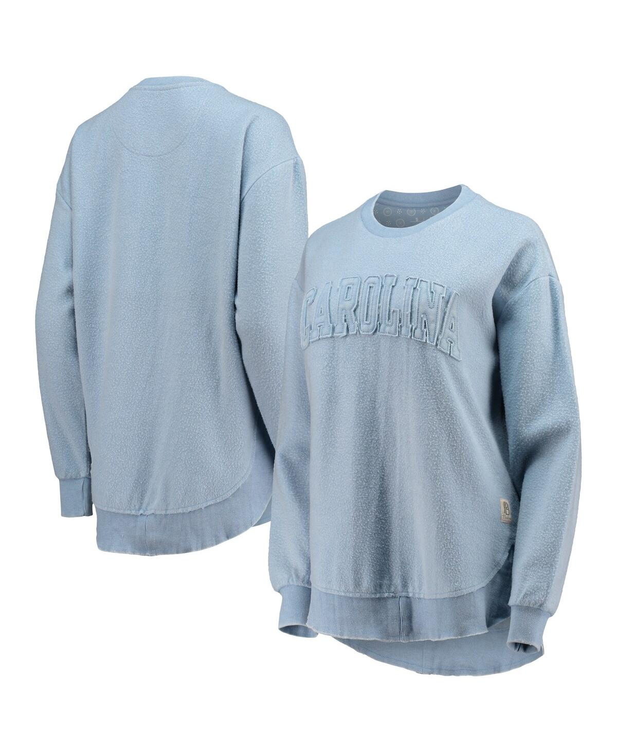Pressbox Women's  Carolina Blue North Carolina Tar Heels Ponchoville Pullover Sweatshirt