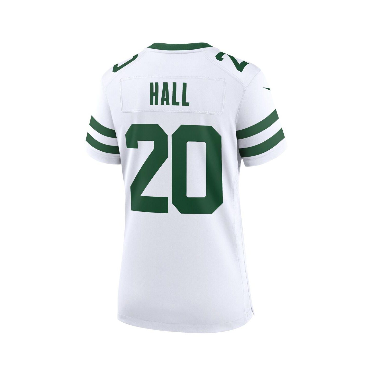 Женский топ Nike Breece Hall White New York Jets Legacy Player Game Jersey — фото 4