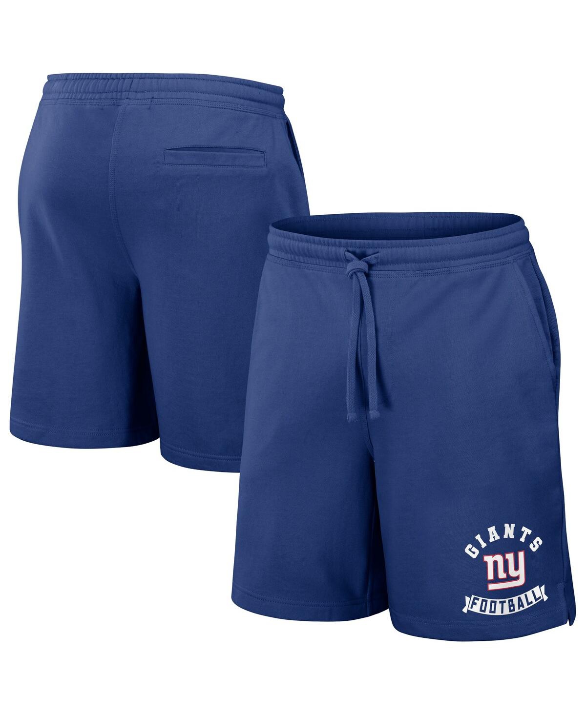 Fanatics Men's Nfl X Darius Rucker Collection By  Royal New York Giants Washed Shorts In Royal