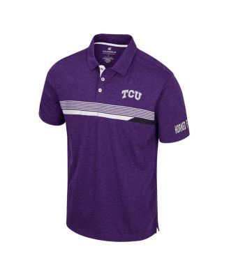 Men's Purple TCU Horned Frogs No Problemo Polo Shirt