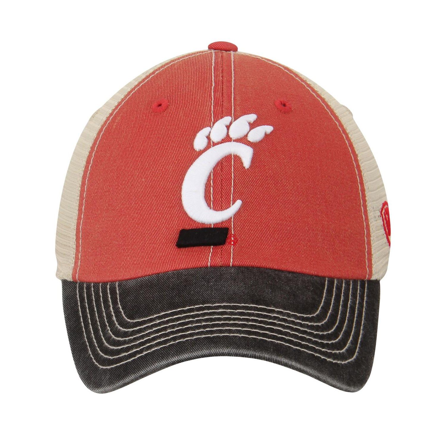 Men's Cream, Black Cincinnati Bearcats Offroad Trucker Adjustable Hat
