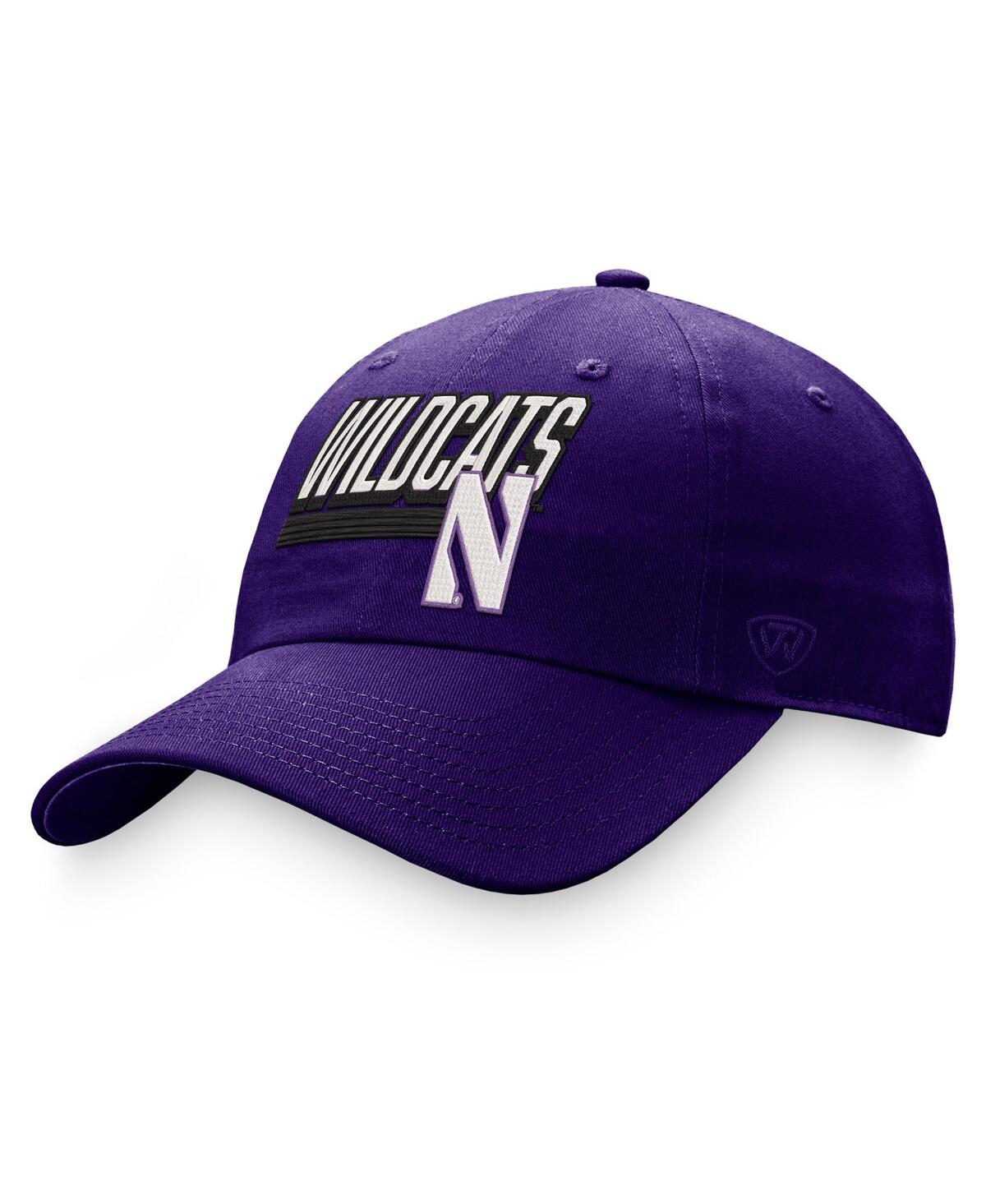 Men's Top of the World Purple Northwestern Wildcats Slice Adjustable Hat - Purple