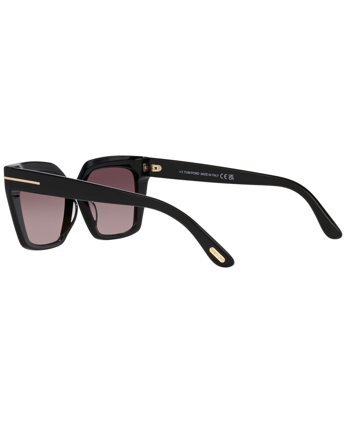 Женские солнцезащитные очки Tom Ford Winona Sunglasses, Mirror TR001637, цвет: Чёрный — фото 7