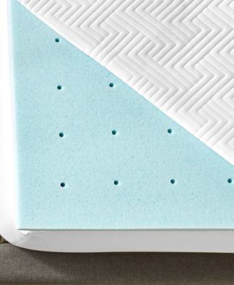 2" Gel-Infused Memory Foam Mattress Topper with Circular-Knit Cover, Twin XL