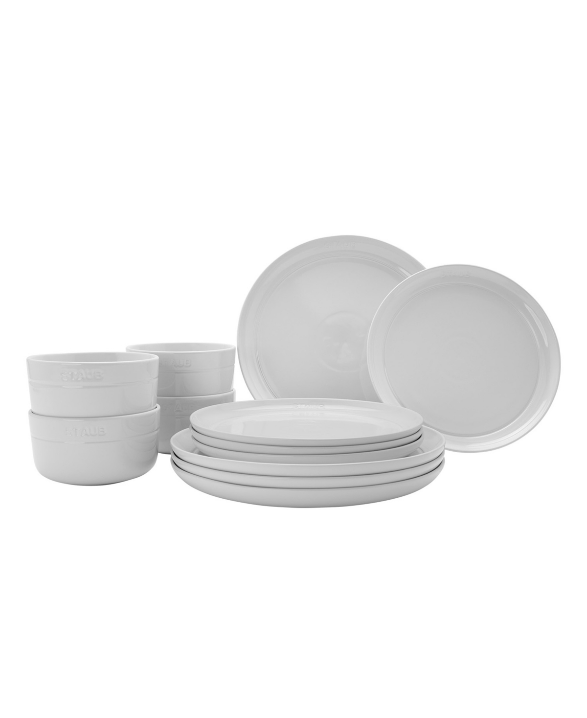 12-Piece Dinnerware Set, Service for 4 - White