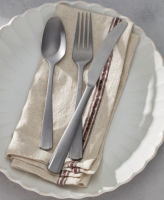 French Perle Scallop 65 Piece Flatware Set
