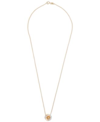 2-Pc. Set Pink Amethyst (1-1/2 ct. t.w.) & Diamond Accent Spiral Pendant Necklace & Matching Ring in 14k Rose Gold-Plated Sterling Silver (Also in Blue Topaz & Citrine)