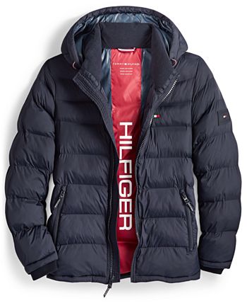 Men\'s Jacket, Hilfiger Tommy - Macy\'s for Created Quilted Puffer Macy\'s