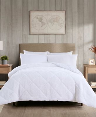 CLOSEOUT! Cozy Sherpa 3 Piece Comforter Set, King